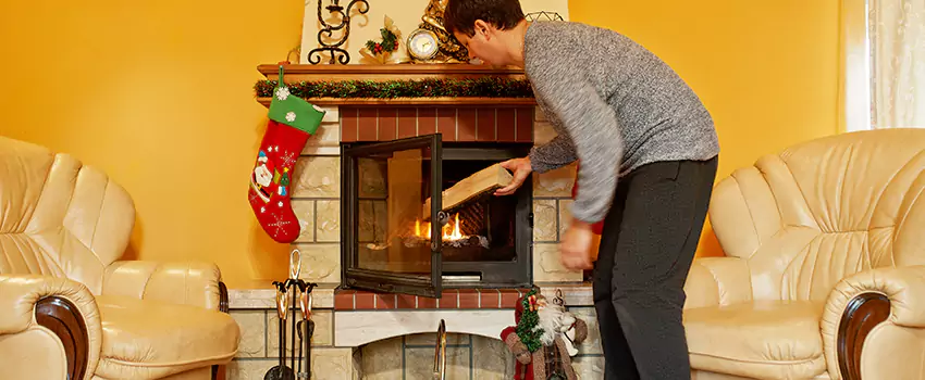 Rusted Metal Fireplace Restoration in Newburyport, Massachusetts