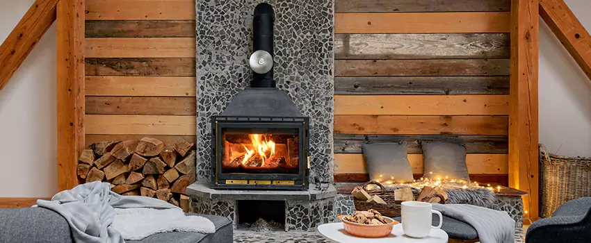 Thelin Hearth Products Direct Vent Gas Stove Fireplace Inspection in Newburyport, Massachusetts